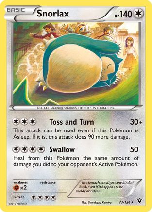 Snorlax (77/124) [XY: Fates Collide] - Trinity Hobby