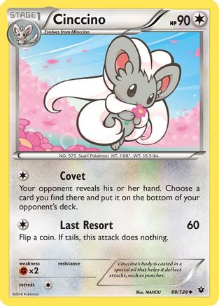 Cinccino (88/124) [XY: Fates Collide] - Trinity Hobby