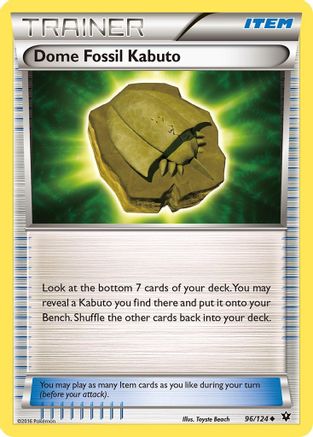 Dome Fossil Kabuto (96/124) [XY: Fates Collide] - Trinity Hobby