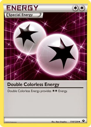 Double Colorless Energy (114/124) [XY: Fates Collide] - Trinity Hobby