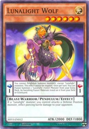 Lunalight Wolf [SHVI-EN012] Common - Trinity Hobby