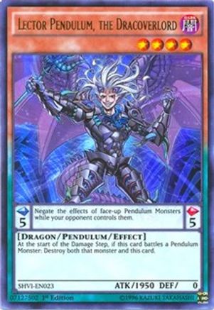 Lector Pendulum, the Dracoverlord [SHVI-EN023] Ultra Rare - Trinity Hobby