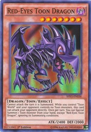 Red-Eyes Toon Dragon [SHVI-EN036] Super Rare - Trinity Hobby