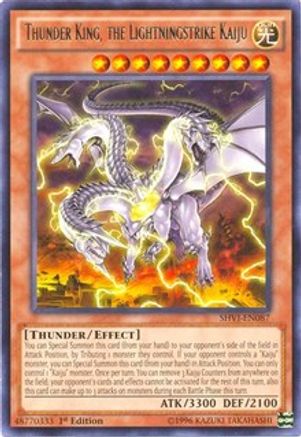Thunder King, the Lightningstrike Kaiju [SHVI-EN087] Rare - Trinity Hobby