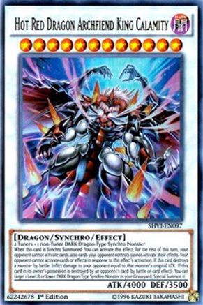 Hot Red Dragon Archfiend King Calamity [SHVI-EN097] Ultra Rare - Trinity Hobby
