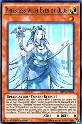 Priestess with Eyes of Blue [SHVI-EN098] Super Rare - Trinity Hobby