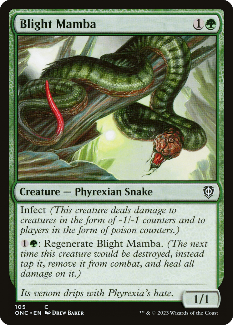 Blight Mamba [Phyrexia: All Will Be One Commander] - Trinity Hobby