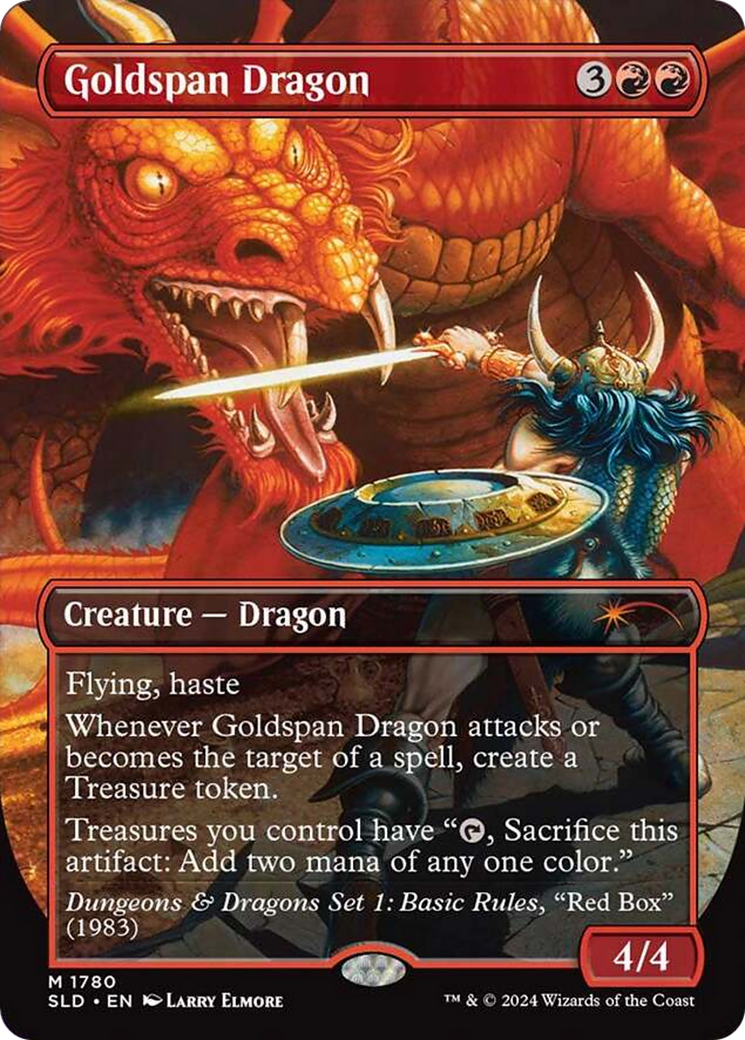 Goldspan Dragon (SLD-1780) - [Secret Lair Drop] (Borderless) - Trinity Hobby