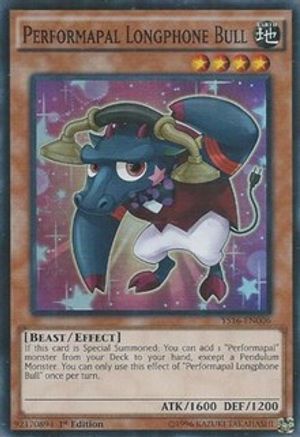 Performapal Longphone Bull [YS16-EN006] Super Rare - Trinity Hobby