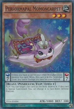 Performapal Momoncarpet [YS16-EN004] Super Rare - Trinity Hobby