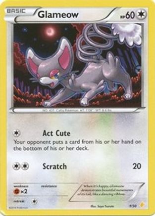 Glameow (27/30) [XY: Trainer Kit 3 - Pikachu Libre] - Trinity Hobby