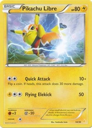 Pikachu Libre (14/30) [XY: Trainer Kit 3 - Pikachu Libre] - Trinity Hobby