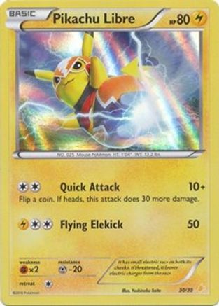 Pikachu Libre (30/30) [XY: Trainer Kit 3 - Pikachu Libre] - Trinity Hobby