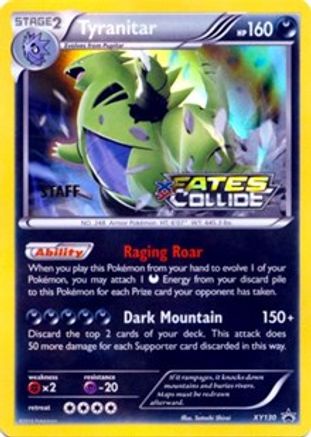 Tyranitar (XY130) (Staff) [XY: Black Star Promos] - Trinity Hobby