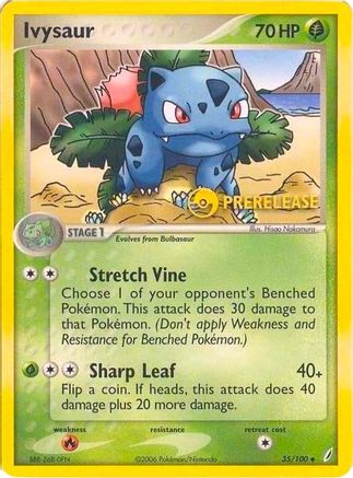 Ivysaur (35/100) (Prerelease Promo) [Nintendo: Black Star Promos] - Trinity Hobby