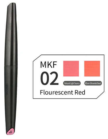 Dspiae Marker Pen Soft Tipped Water-Based Marker Flourescent Red - Trinity Hobby