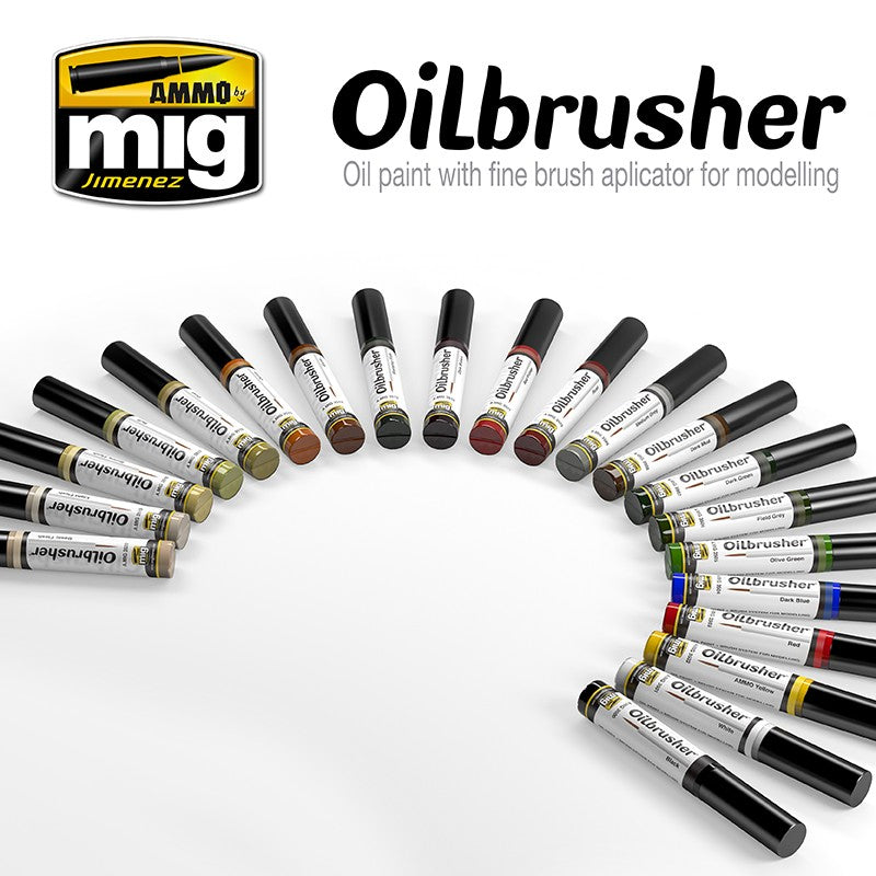 Ammo Mig Oilbrusher - White - Trinity Hobby