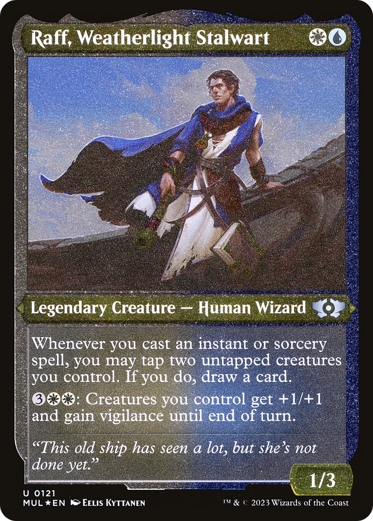 Raff, Weatherlight Stalwart (Foil Etched)  [Foil]  (MUL-121) - [Multiverse Legends] - Trinity Hobby