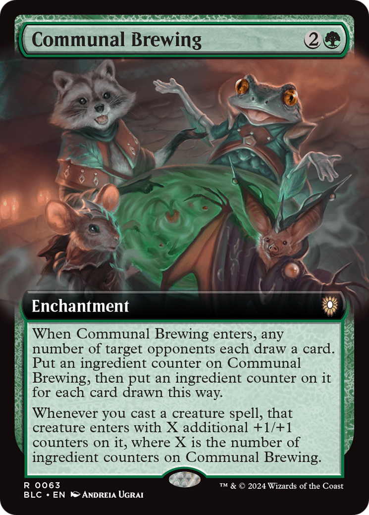 Communal Brewing (Extended Art) [Bloomburrow Commander] - Trinity Hobby