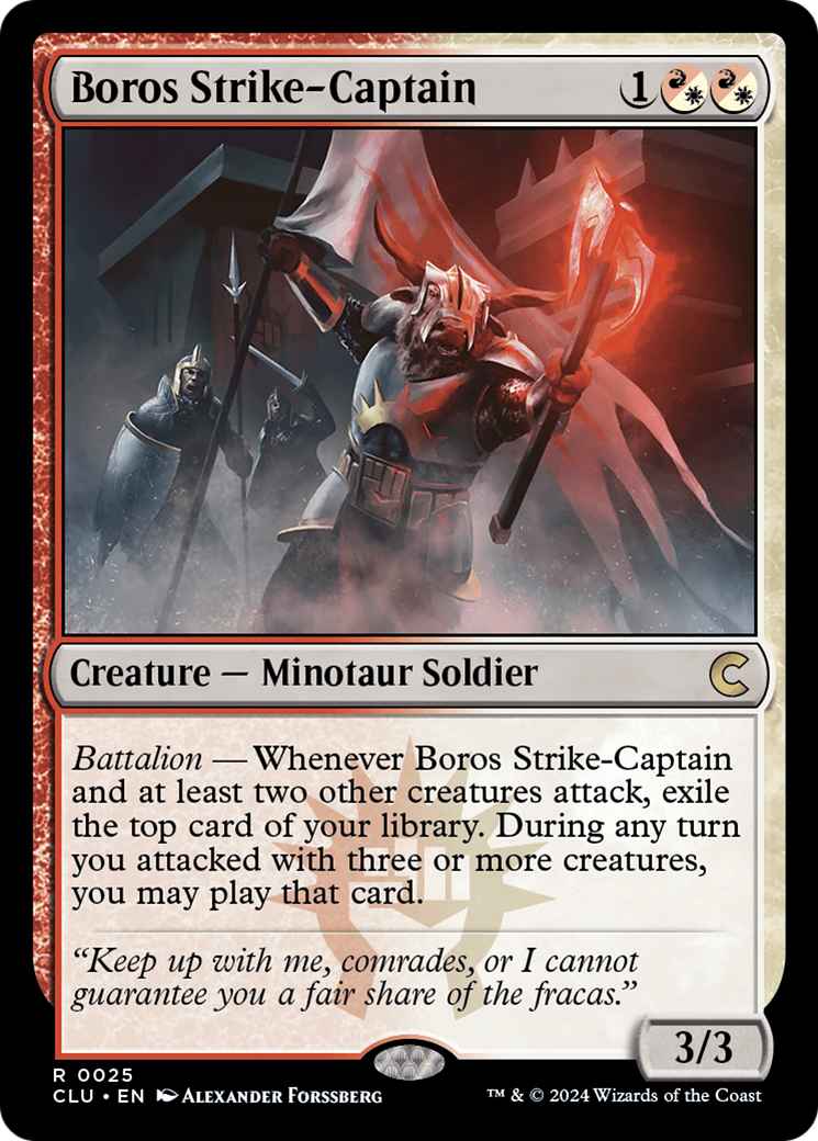 Boros Strike-Captain [Ravnica: Clue Edition] - Trinity Hobby