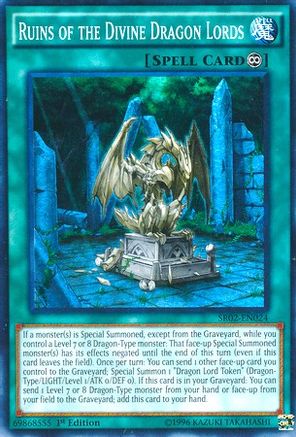 Ruins of the Divine Dragon Lords [SR02-EN024] Super Rare - Trinity Hobby