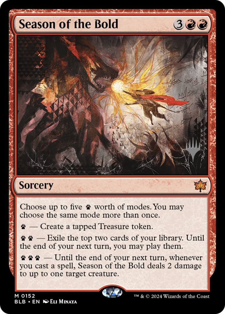 Season of the Bold (Promo Pack) [Bloomburrow Promos] - Trinity Hobby