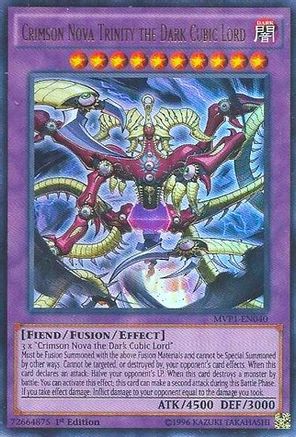 Crimson Nova Trinity the Dark Cubic Lord [MVP1-EN040] Ultra Rare - Trinity Hobby