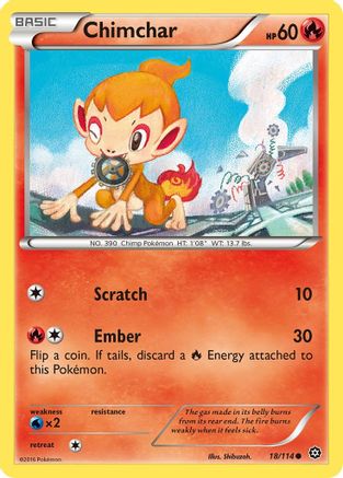 Chimchar (18/114) [XY: Steam Siege] - Trinity Hobby