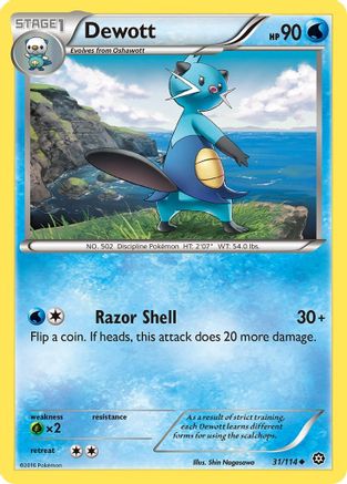 Dewott (31/114) [XY: Steam Siege] - Trinity Hobby