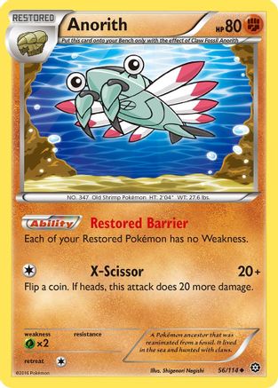 Anorith (56/114) [XY: Steam Siege] - Trinity Hobby