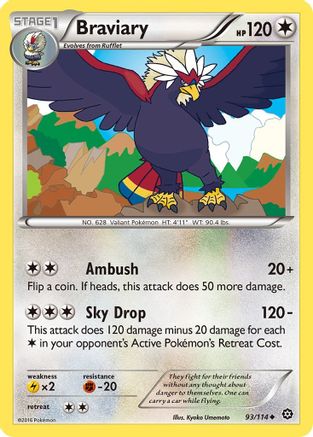 Braviary (93/114) [XY: Steam Siege] - Trinity Hobby