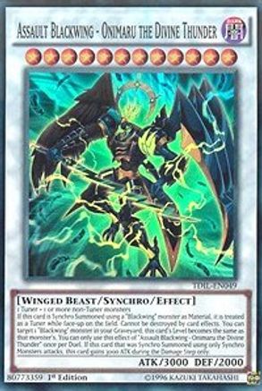 Assault Blackwing - Onimaru the Divine Thunder [TDIL-EN049] Super Rare - Trinity Hobby