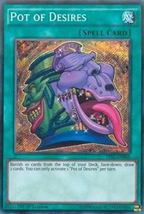 Pot of Desires [TDIL-EN066] Secret Rare - Trinity Hobby