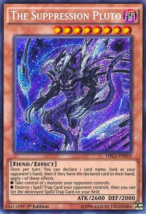 The Suppression Pluto [DRL3-EN010] Secret Rare - Trinity Hobby