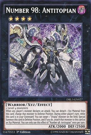 Number 98: Antitopian [DRL3-EN027] Secret Rare - Trinity Hobby