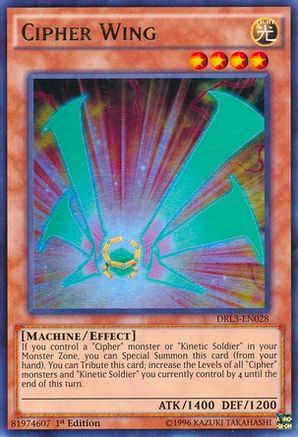Cipher Wing [DRL3-EN028] Ultra Rare - Trinity Hobby