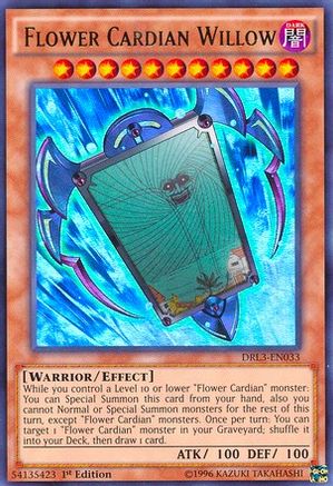Flower Cardian Willow [DRL3-EN033] Ultra Rare - Trinity Hobby