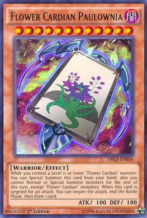 Flower Cardian Paulownia [DRL3-EN034] Ultra Rare - Trinity Hobby