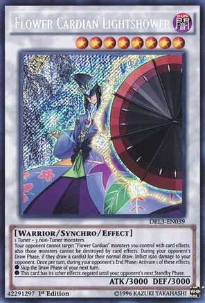 Flower Cardian Lightshower [DRL3-EN039] Secret Rare - Trinity Hobby