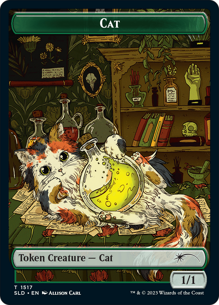 Dog // Cat Double-Sided Token [Secret Lair Commander Deck: Raining Cats and Dogs Tokens] - Trinity Hobby