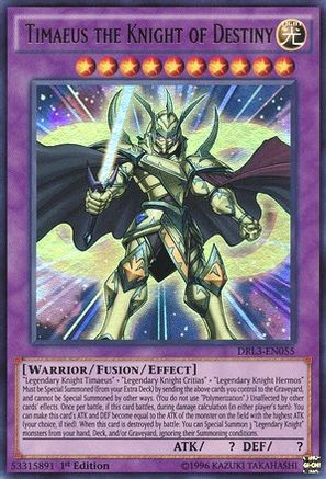 Timaeus the Knight of Destiny [DRL3-EN055] Ultra Rare - Trinity Hobby