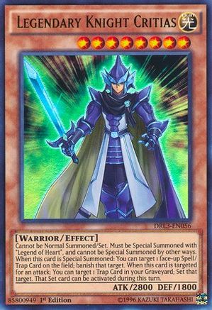 Legendary Knight Critias [DRL3-EN056] Ultra Rare - Trinity Hobby