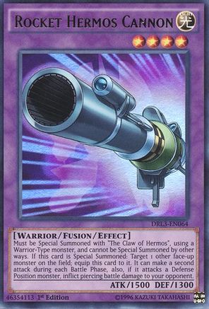 Rocket Hermos Cannon [DRL3-EN064] Ultra Rare - Trinity Hobby
