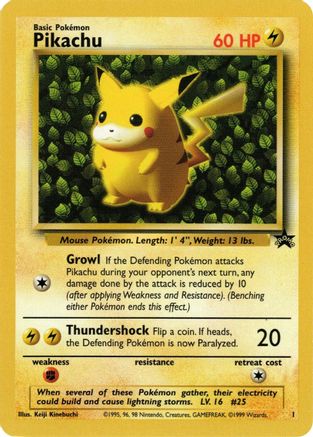 Pikachu (1) (Promo) [Wizards of the Coast: Black Star Promos] - Trinity Hobby