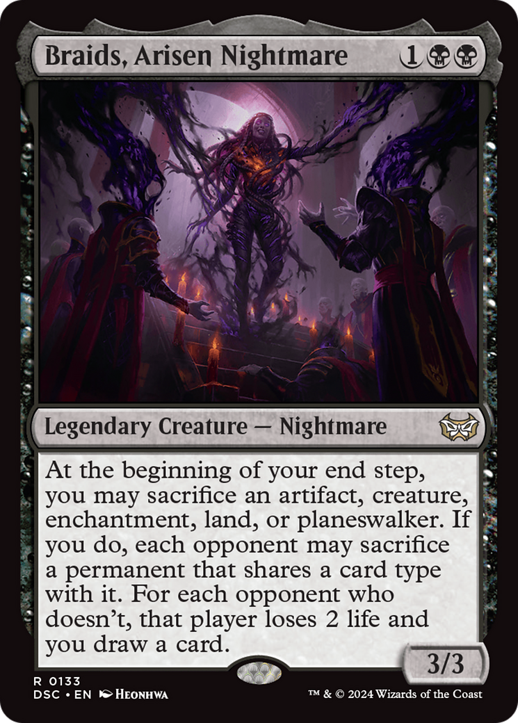 Braids, Arisen Nightmare [Duskmourn: House of Horror Commander] - Trinity Hobby