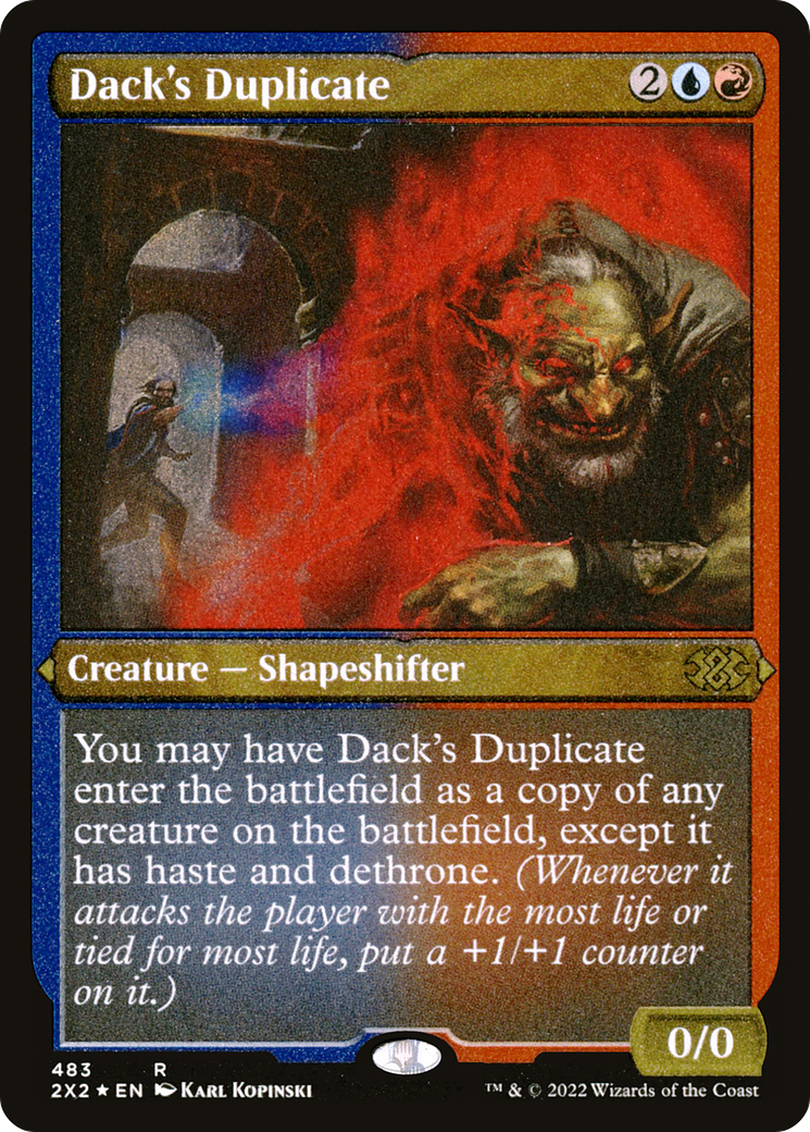 Dack's Duplicate (Foil Etched)  [Foil]  (2X2-483) - [Double Masters 2022] - Trinity Hobby