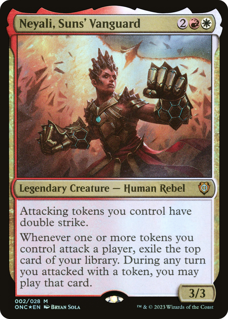 Neyali, Suns' Vanguard [Phyrexia: All Will Be One Commander] - Trinity Hobby
