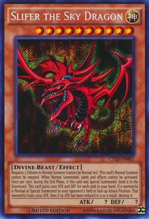 Slifer the Sky Dragon [CT13-EN001] Secret Rare - Trinity Hobby