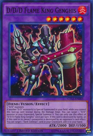 D/D/D Flame King Genghis [CT13-EN005] Super Rare - Trinity Hobby