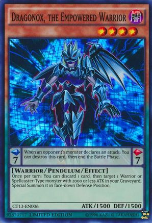 Dragonox, the Empowered Warrior [CT13-EN006] Super Rare - Trinity Hobby